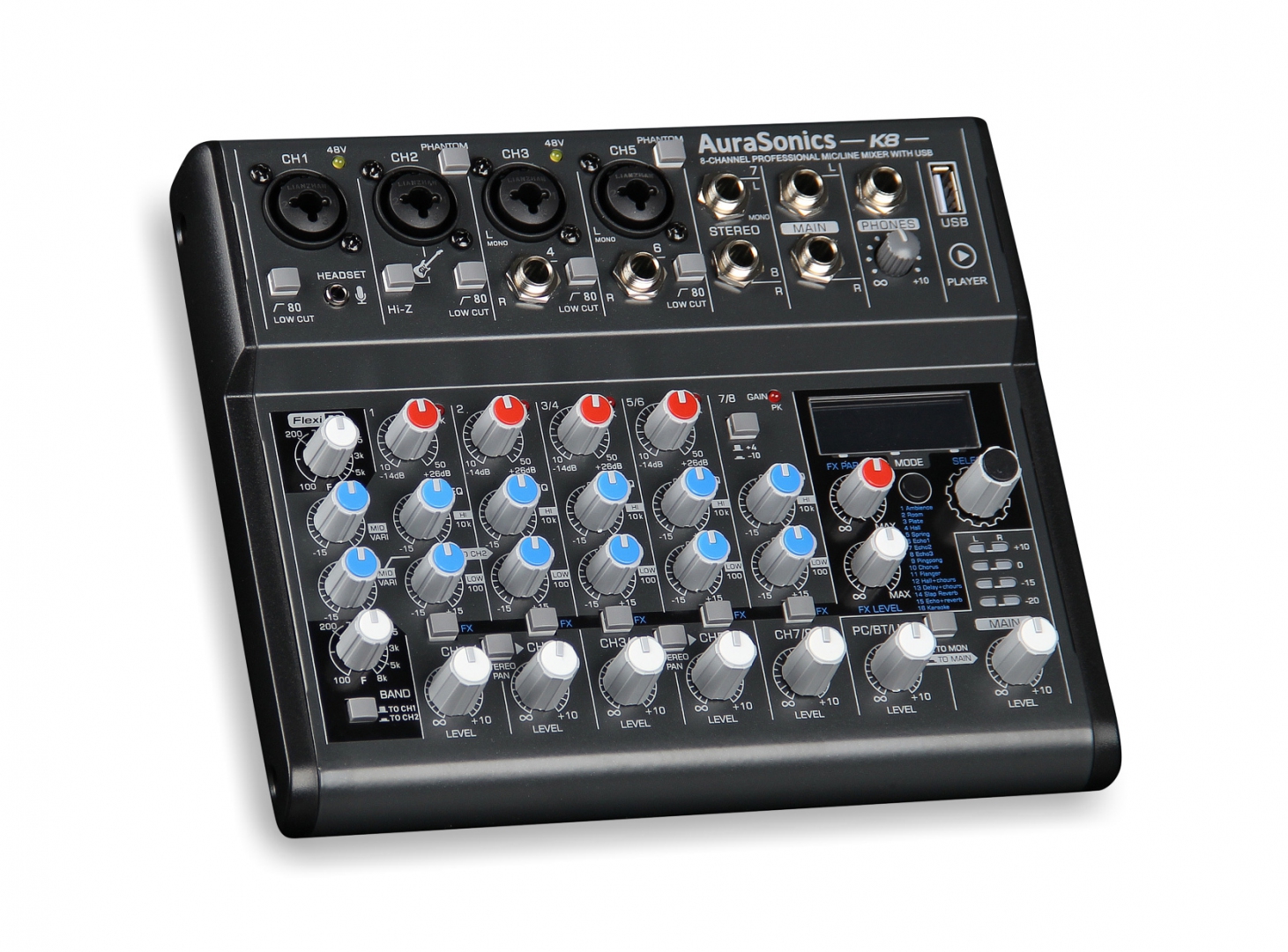 AuraSonics K8 компактный микшерный пульт в Кирсанове