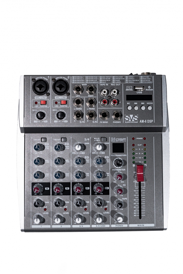 SVS Audiotechnik mixers AM-6 DSP Микшерный пульт аналоговый, 6-канальный SVS Audiotechnik mixers в Кирсанове