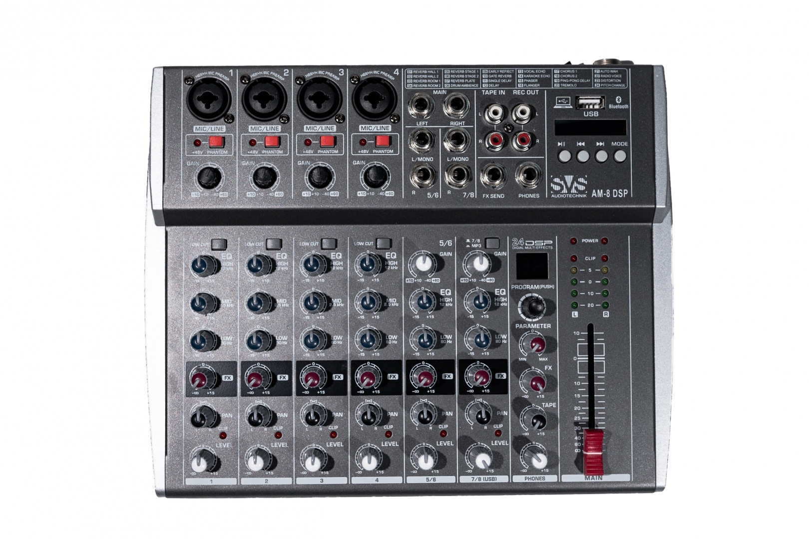 SVS Audiotechnik mixers AM-8 DSP Микшерный пульт аналоговый, 8-канальный в Кирсанове